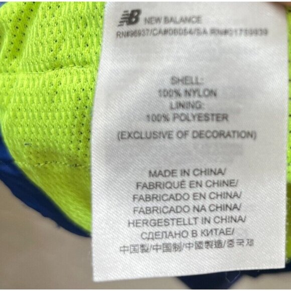 New Balance Jacket Mens Large Blue Rain Performance Boston Police Runners Club - Picture 7 of 9